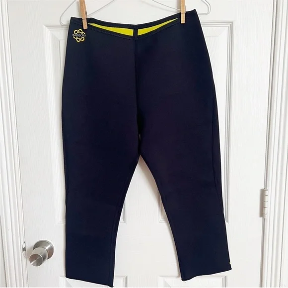 Zaggora | Thermo Fit Hot Yoga/ Workout Slimwear Crop Pants Neoprene- slimming - Picture 2 of 6